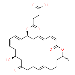ChemSpider 2D Image | 7-O-succinyl macrolactin F | C28H38O8