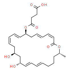 ChemSpider 2D Image | 7-O-succinyl macrolactin A | C28H38O8