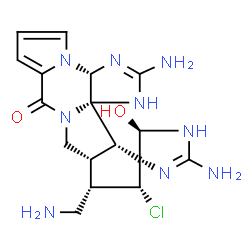 ChemSpider 2D Image | Palau´amine | C17H22ClN9O2