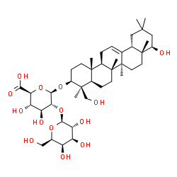 ChemSpider 2D Image | Soyasaponin III | C42H68O14