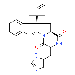 ChemSpider 2D Image | Roquefortine C | C22H23N5O2