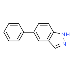 ChemSpider 2D Image | 5-Phenyl-1H-indazole | C13H10N2