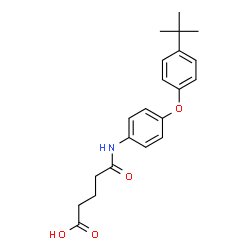 ChemSpider 2D Image | 5-{[4-(4-tert-butylphenoxy)phenyl]amino}-5-oxopentanoic acid | C21H25NO4