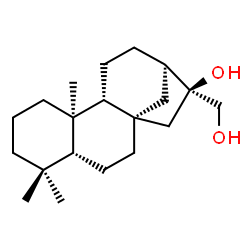 ChemSpider 2D Image | (5beta,8alpha,9beta,10alpha,13alpha)-Kaurane-16,17-diol | C20H34O2