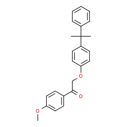 ChemSpider 2D Image | 1-(4-Methoxyphenyl)-2-[4-(2-phenyl-2-propanyl)phenoxy]ethanone | C24H24O3