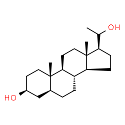 ChemSpider 2D Image | (3beta,5alpha)-Pregnane-3,20-diol | C21H36O2