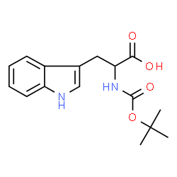 ChemSpider 2D Image | N-{[(2-Methyl-2-propanyl)oxy]carbonyl}tryptophan | C16H20N2O4