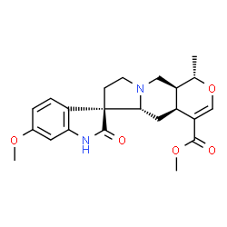 ChemSpider 2D Image | Methyl (3beta,19alpha,20alpha)-11-methoxy-19-methyl-2-oxoformosanan-16-carboxylate | C22H26N2O5