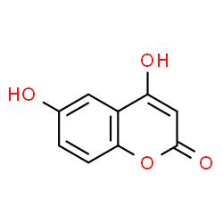 ChemSpider 2D Image | 4,6-Dihydroxy-2H-chromen-2-one | C9H6O4