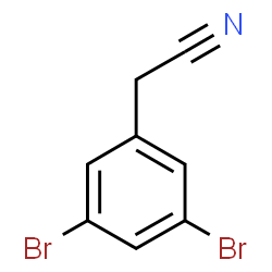 ChemSpider 2D Image | (3,5-Dibromophenyl)acetonitrile | C8H5Br2N