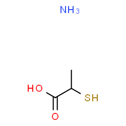 ChemSpider 2D Image | Ammonium 2-sulfanylpropanoate | C3H9NO2S