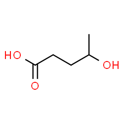 ChemSpider 2D Image | 4-hydroxyvaleric acid | C5H10O3