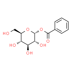 ChemSpider 2D Image | 1-O-Benzoyl-alpha-D-glucopyranose | C13H16O7