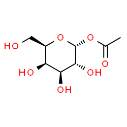 ChemSpider 2D Image | 1-O-Acetyl-alpha-D-galactopyranose | C8H14O7