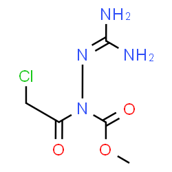 ChemSpider 2D Image | Methyl 1-(chloroacetyl)-2-(diaminomethylene)hydrazinecarboxylate | C5H9ClN4O3