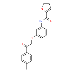 ChemSpider 2D Image | N-{3-[2-(4-Methylphenyl)-2-oxoethoxy]phenyl}-2-furamide | C20H17NO4