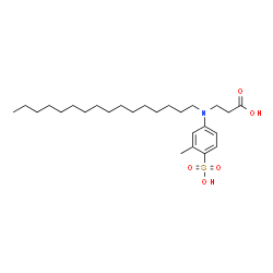 ChemSpider 2D Image | N-Hexadecyl-N-(3-methyl-4-sulfophenyl)-beta-alanine | C26H45NO5S