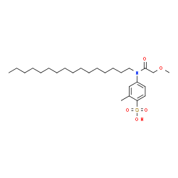 ChemSpider 2D Image | 4-[Hexadecyl(methoxyacetyl)amino]-2-methylbenzenesulfonic acid | C26H45NO5S