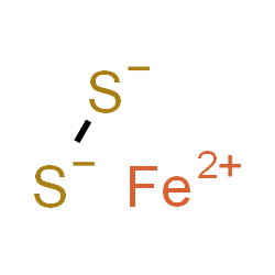 ChemSpider 2D Image | Iron(2+) disulfide | FeS2