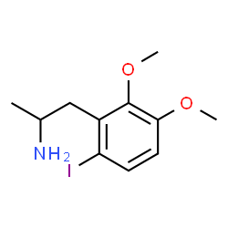 ChemSpider 2D Image | 1-(6-Iodo-2,3-dimethoxyphenyl)-2-propanamine | C11H16INO2