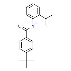 ChemSpider 2D Image | 4-tert-butyl-N-(2-isopropylphenyl)benzamide | C20H25NO