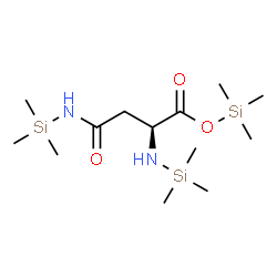 ChemSpider 2D Image | Trimethylsilyl N,N~2~-bis(trimethylsilyl)-L-asparaginate | C13H32N2O3Si3