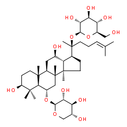 ChemSpider 2D Image | pseudo-Ginsenoside RT3 | C41H70O13