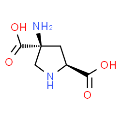 ChemSpider 2D Image | (2S,4S)-4-Amino-2,4-pyrrolidinedicarboxylic acid | C6H10N2O4