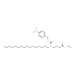 ChemSpider 2D Image | Ethyl 4-(hexadecyl{[(4-nitrobenzyl)oxy]carbonyl}amino)butanoate | C30H50N2O6