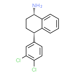 ChemSpider 2D Image | Desmethylsertraline | C16H15Cl2N