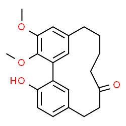 ChemSpider 2D Image | 3-Hydroxy-16,17-dimethoxytricyclo[12.3.1.12,6]nonadeca-1(18),2,4,6(19),14,16-hexaen-9-one | C21H24O4