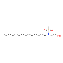 ChemSpider 2D Image | N-(2-Hydroxyethyl)-N-tetradecylmethanesulfonamide | C17H37NO3S