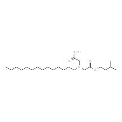 ChemSpider 2D Image | 3-Methylbutyl [(2-amino-2-oxoethyl)(tetradecyl)amino]acetate | C23H46N2O3