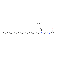 ChemSpider 2D Image | N-{2-[(3-Methylbutyl)(tetradecyl)amino]ethyl}acetamide | C23H48N2O