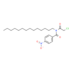 ChemSpider 2D Image | N-(Chloroacetyl)-4-nitro-N-tetradecylbenzamide | C23H35ClN2O4