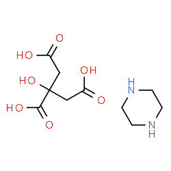 ChemSpider 2D Image | Piperazine Citrate | C10H18N2O7