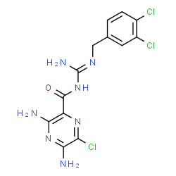 ChemSpider 2D Image | 3,4-dichlorobenzamil | C13H12Cl3N7O