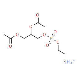 ChemSpider 2D Image | 2-Ammonioethyl 2,3-diacetoxypropyl phosphate | C9H18NO8P