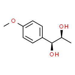 ChemSpider 2D Image | (1S,2S)-1-(4-Methoxyphenyl)-1,2-propanediol | C10H14O3