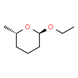 ChemSpider 2D Image | (2R,6S)-2-Ethoxy-6-methyltetrahydro-2H-pyran | C8H16O2