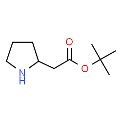 ChemSpider 2D Image | tert-Butylpyrrolidin-2-ylacetat | C10H19NO2