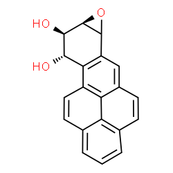 ChemSpider 2D Image | (7aR,8R,9S)-6b,7a,8,9-Tetrahydrobenzo[1,12]tetrapheno[8,9-b]oxirene-8,9-diol | C20H14O3