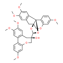 ChemSpider 2D Image | Protosappanin E2 hexamethyl ether | C38H38O11