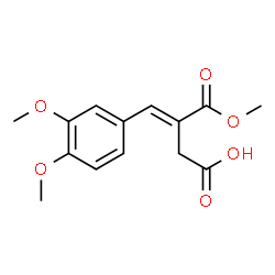 ChemSpider 2D Image | (3E)-4-(3,4-Dimethoxyphenyl)-3-(methoxycarbonyl)-3-butenoic acid | C14H16O6