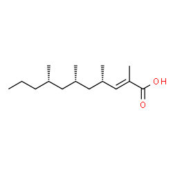 ChemSpider 2D Image | 2E,4S,6S,8S-tetramethyl-2-undecenoic aci | C15H28O2