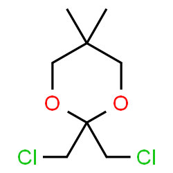 ChemSpider 2D Image | 2,2-Bis(chloromethyl)-5,5-dimethyl-1,3-dioxane | C8H14Cl2O2