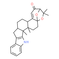 ChemSpider 2D Image | 4,5,24,24-Tetramethyl-25,26-dioxa-7-azaheptacyclo[21.2.1.0~1,20~.0~4,19~.0~5,16~.0~6,14~.0~8,13~]hexacosa-6(14),8,10,12,20-pentaen-22-one | C27H31NO3