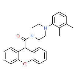 ChemSpider 2D Image | [4-(2,3-Dimethylphenyl)-1-piperazinyl](9H-xanthen-9-yl)methanone | C26H26N2O2