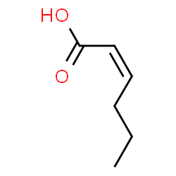 ChemSpider 2D Image | (Z)-2-Hexenoic acid | C6H10O2