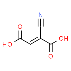 ChemSpider 2D Image | (2E)-2-Cyano-2-butenedioic acid | C5H3NO4